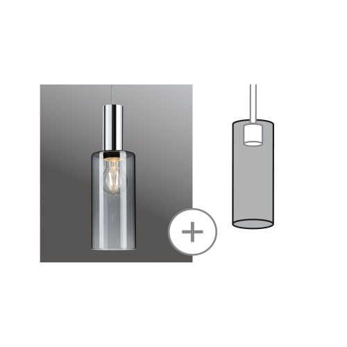 Paulmann, Paulmann Raja 95607 Lampenschirm Rauchglas