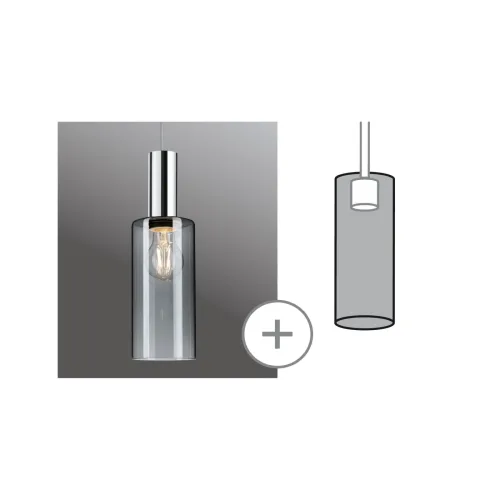 Paulmann, Paulmann Raja 95607 Lampenschirm Rauchglas