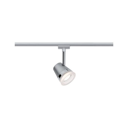 Paulmann, Paulmann Cone Hochvolt-Schienensystem-Leuchte URail GU10 10 W LED Chrom (matt), Chrom