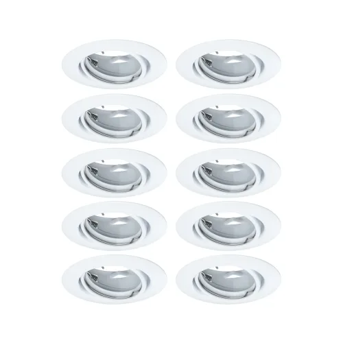 Paulmann, Paulmann 93400 LED-Einbauleuchte 10er Set LED GU10 Weiß