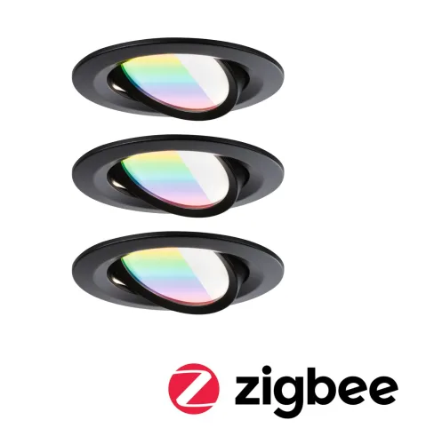 Paulmann, Paulmann 92437 LED-Deckenleuchte, LED-Einbauleuchte 6 W Schwarz (matt)