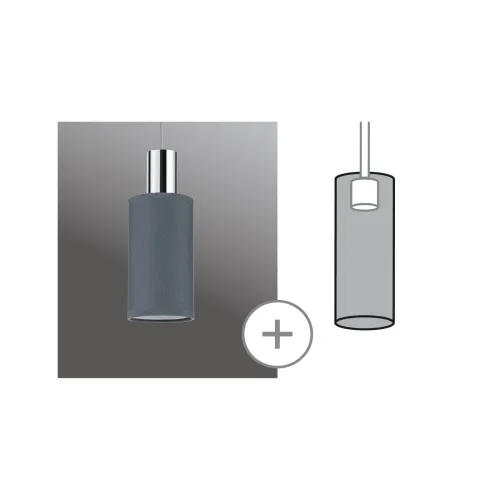 Paulmann, Paulmann Valerio 95609 Lampenschirm Anthrazit