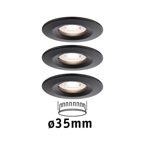 Paulmann, Paulmann 93084 Nova mini LED-Einbauleuchte LED 12 W Schwarz