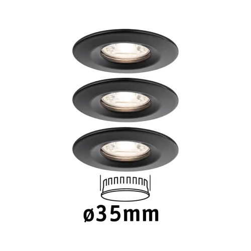 Paulmann, Paulmann 93084 Nova mini LED-Einbauleuchte LED 12 W Schwarz
