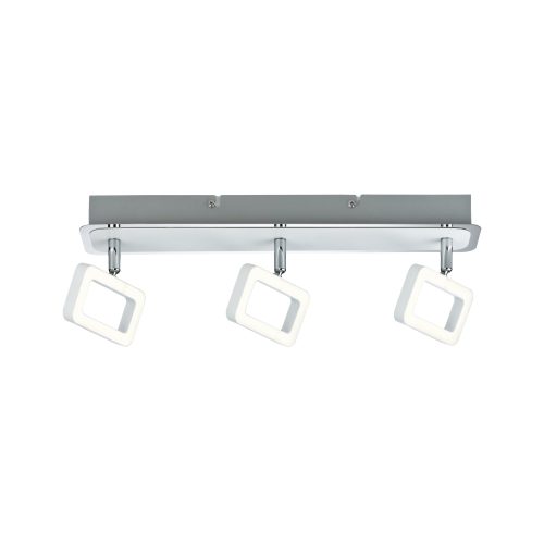 Paulmann, Paulmann LED-Strahler Frame Weiss-Chrom | 3× 4.5 W