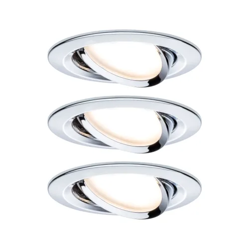 Paulmann, Paulmann 93488 Nova Einbauleuchte 3er Set LED LED 18 W Chrom (glänzend)
