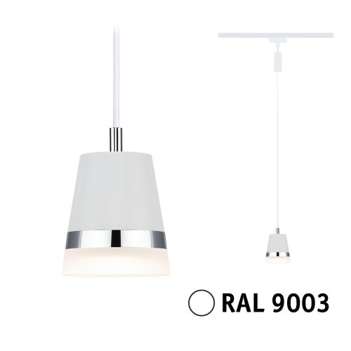 Paulmann, Paulmann Cone Hochvolt-Schienensystem-Leuchte URail GU10 Signal-Weiß