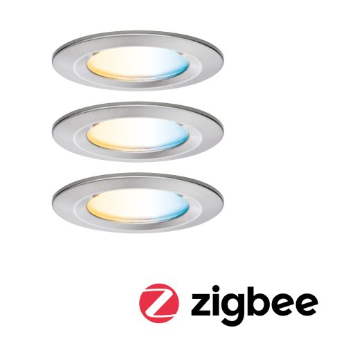 Paulmann, Paulmann 92443 LED-Deckenleuchte, LED-Einbauleuchte LED 6 W Eisen (gebürstet)