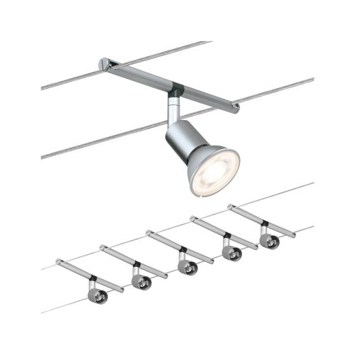 Paulmann, Paulmann Salt 94145 Seil-Komplettsystem GU5.3 50 W LED Chrom (matt)