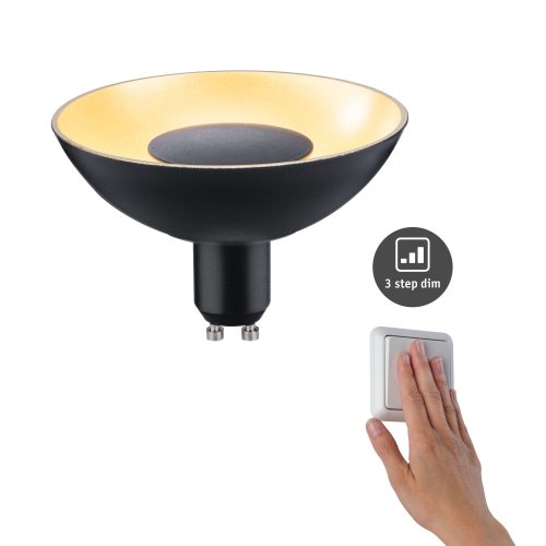Paulmann, Paulmann 28794 LED EEK G (A - G) GU10 Reflektor 4.9 W Gold (Ø x H) 100 mm x 66 mm dimmbar 1 St.