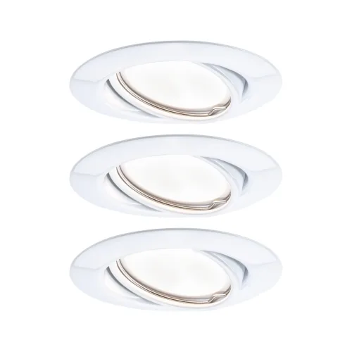 Paulmann, Paulmann 93422 Base Einbauleuchte 3er Set LED GU10 15 W Weiß