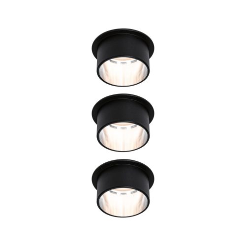Paulmann, Paulmann 93383 LED-Einbauleuchte 19.5 W Schwarz, Eisen
