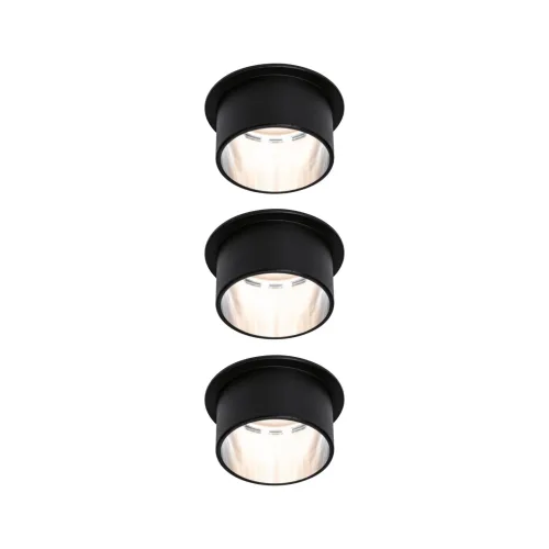 Paulmann, Paulmann 93383 LED-Einbauleuchte 19.5 W Schwarz, Eisen