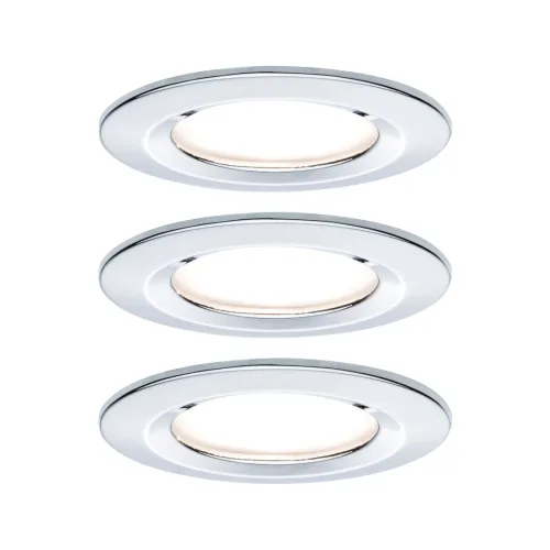 Paulmann, Paulmann LED-Einbauleuchte Nova Coin Dimmbar | 6.5 W | 3 Stück