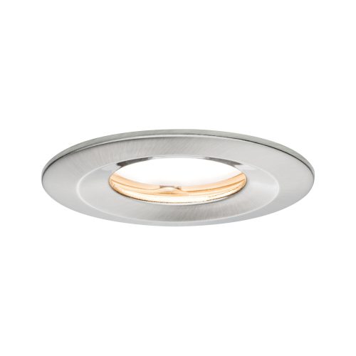 Paulmann, Paulmann Coin Slim LED-Bad-Einbauleuchte 6 W IP65 Eisen (gebürstet)