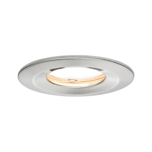 Paulmann, Paulmann Coin Slim LED-Bad-Einbauleuchte 6 W IP65 Eisen (gebürstet)