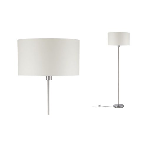 Paulmann, Paulmann Tessa 70922 Stehlampe LED E27 60 W Creme, Edelstahl (gebürstet)