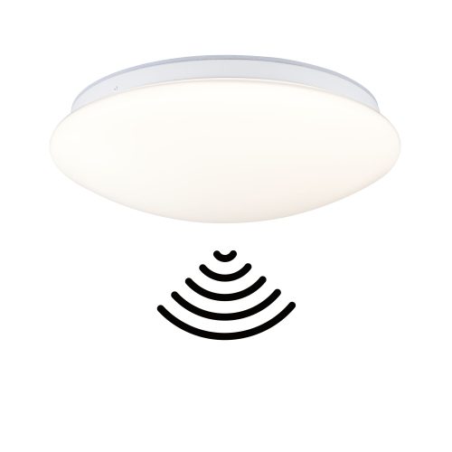 Paulmann, Paulmann 75407 Leonis II Dämmerungsgesteuerter Bewegungsmelder (HF) Deckenleuchte LED LED fest eingebaut 16.5 W Weiß