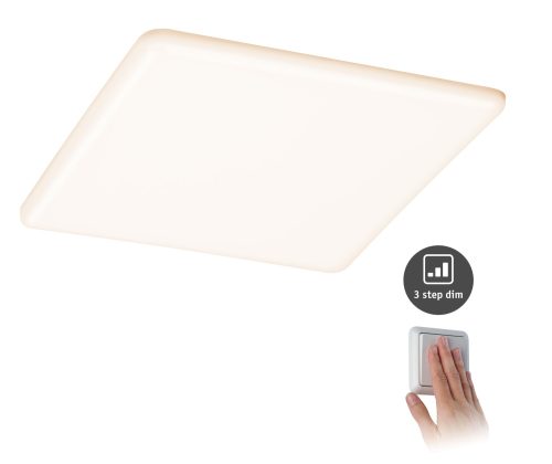Paulmann, Paulmann 93062 EB Panel Veluna VariFit LED-Einbauleuchte LED LED fest eingebaut 21 W Satin
