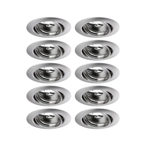 Paulmann, Paulmann 93399 LED-Einbauleuchte LED GU10 Eisen (gebürstet)