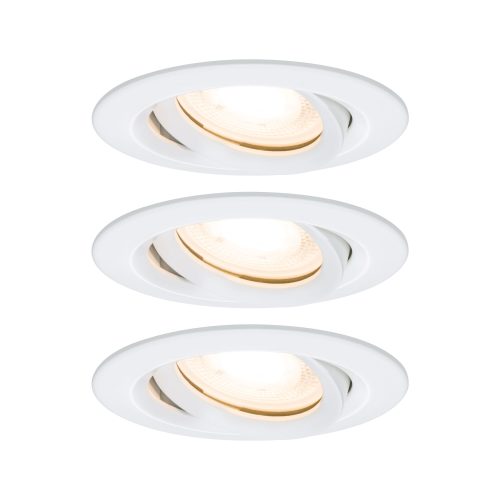 Paulmann, Paulmann Nova Bad-Einbauleuchte 3er Set LED EEK: A+ (A++ - E) GU10 21 W IP65 Weiß (matt)