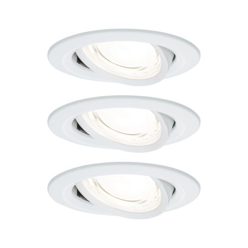 Paulmann, Paulmann 92455 Nova Coin LED-Einbauleuchte 3er Set LED 2.8 W Weiß (matt)