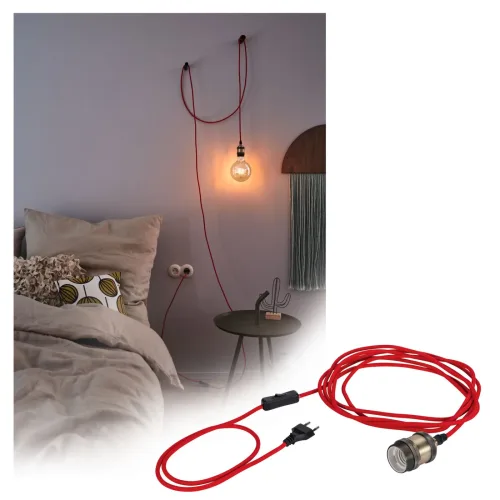 Paulmann, Paulmann 79770 Pendelleuchte E27 Rot