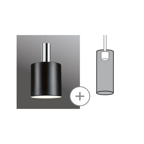 Paulmann, Paulmann Tallis 95612 Lampenschirm Schwarz (matt)