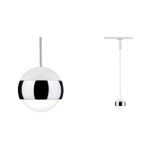 Paulmann, Paulmann Capsule II Hochvolt-Schienensystem-Leuchte URail LED fest eingebaut 6 W LED Weiß, Chrom