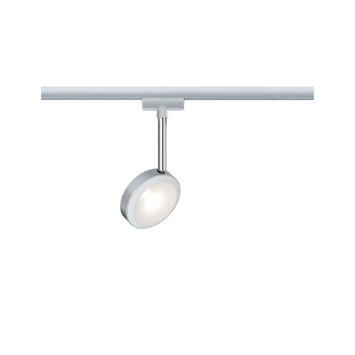 Paulmann, Paulmann URail Discus Hochvolt-Schienensystem-Leuchte URail LED fest eingebaut 5 W LED Chrom (matt), Chrom