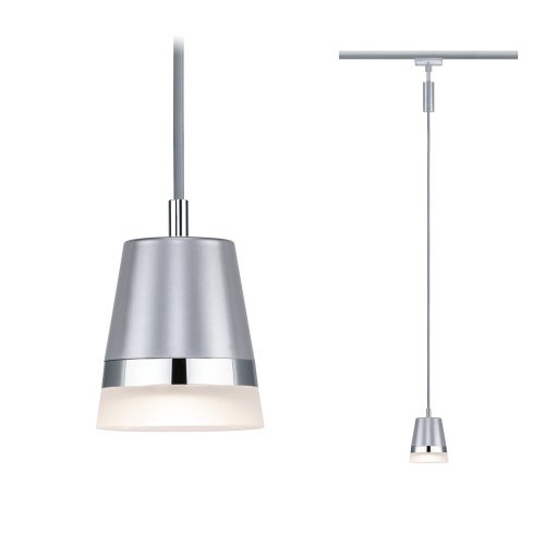Paulmann, Paulmann Cone Hochvolt-Schienensystem-Leuchte, Pendelleuchte URail GU10 10 W Chrom (matt)