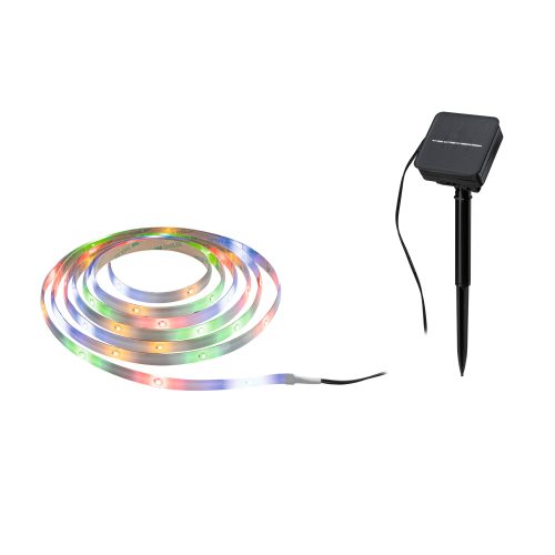 Paulmann, Paulmann 78897 Solar LED Stripe 3m RGBY LED-Streifen-Basisset 0.3 W Schwarz