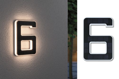 Paulmann, Paulmann 79847 4000870798478 Solar-Hausnummernleuchte EEK: A (A - G) 0.20 W Warmweiß Schwarz