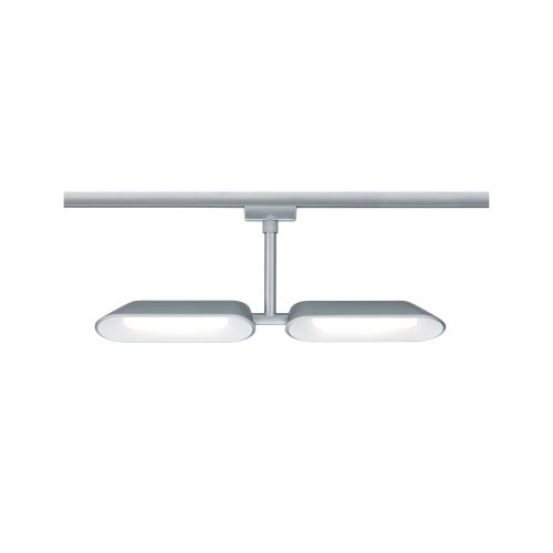 Paulmann, Paulmann Dipper Hochvolt-Schienensystem-Leuchte URail LED fest eingebaut 16 W LED Chrom (matt), Weiß
