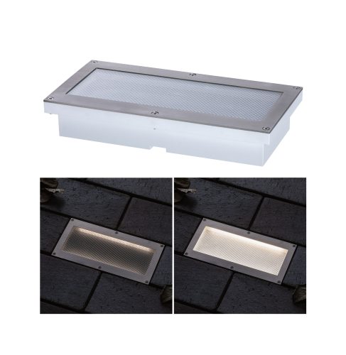 Paulmann, Paulmann Brick 94337 Bodeneinbauleuchte LED fest eingebaut LED 5 W Aluminium, Grau