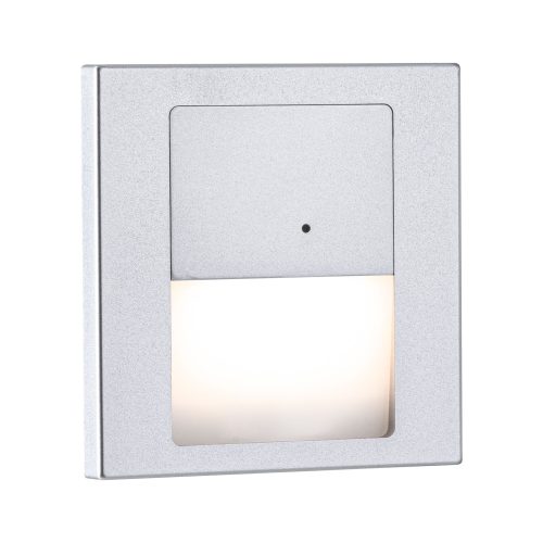 Paulmann, Paulmann 80003 Tsaro eckig 80x36mm 1W 80lm 230V 2700K Wandeinbauleuchte LED 1 W Chrom (matt)