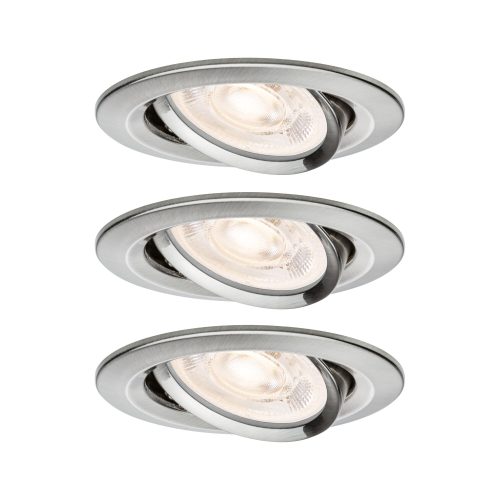 Paulmann, Paulmann 92272 Nova LED-Einbauleuchte GU10 4.9 W Eisen (gebürstet)