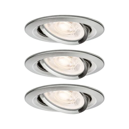 Paulmann, Paulmann 92272 Nova LED-Einbauleuchte GU10 4.9 W Eisen (gebürstet)