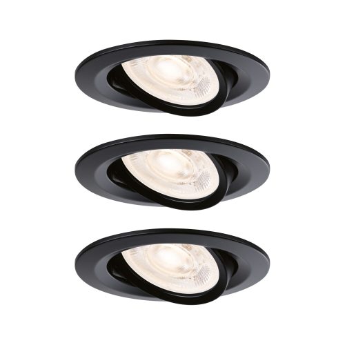 Paulmann, Paulmann 92418 Nova LED-Einbauleuchte LED-Modul GU10 4.9 W Schwarz (matt)