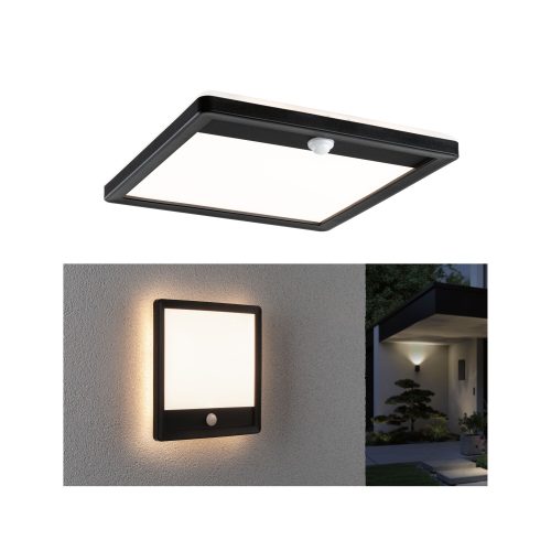 Paulmann, Paulmann Lamina PIR 94665 LED-Außenwandleuchte mit Bewegungsmelder LED 15 W Schwarz