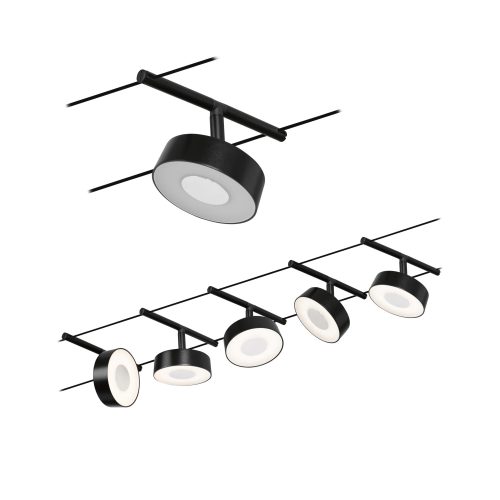 Paulmann, Paulmann WS DC Circle Seil-Komplettsystem Schwarz (matt), Chrom