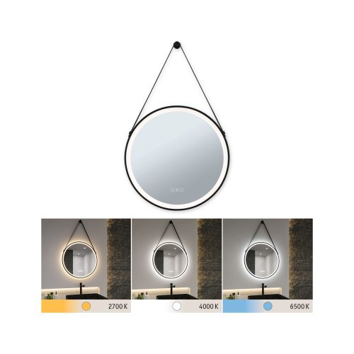 Paulmann, Paulmann Mirra 71089 LED-Spiegelleuchte 11.5 W Warmweiß bis Kaltweiß Schwarz, Weiß