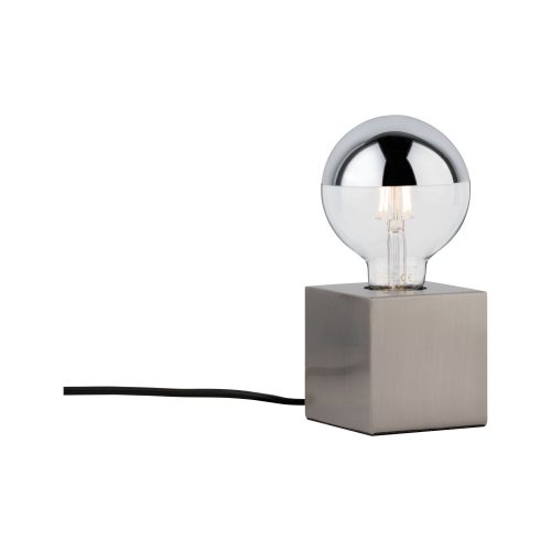 Paulmann, Paulmann Kura 79730 Tischlampe LED E27 20 W Edelstahl (gebürstet)