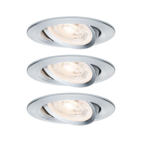 Paulmann, Paulmann 92273 Nova LED-Einbauleuchte LED-Modul GU10 4.9 W Aluminium (gedreht)