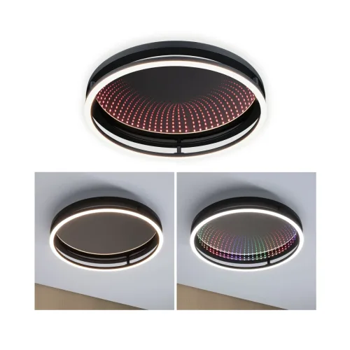 Paulmann, Paulmann 71056 Spaceglow LED-Deckenleuchte LED 34.5 W Schwarz (matt)