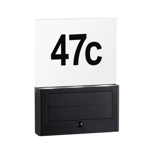 Paulmann, Paulmann 94577 Neda Solar-Hausnummernleuchte EEK: A (A - G) 1 W Warmweiß Anthrazit
