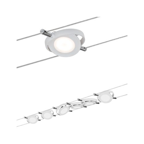 Paulmann, Paulmann RoundMac 94106 Seil-Komplettsystem LED fest eingebaut 26 W LED Weiß (matt)