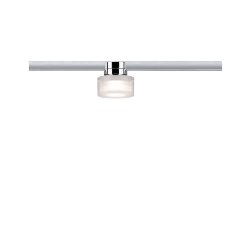 Paulmann, Paulmann Topa Dot Hochvolt-Schienensystem-Leuchte URail LED fest eingebaut 4.9 W LED Chrom, Klar, Satin