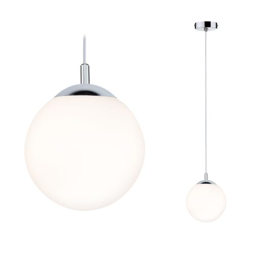 Paulmann, Paulmann Globe 70895 Pendelleuchte LED E27 20 W Chrom, Satin