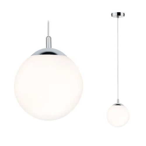 Paulmann, Paulmann Globe 70895 Pendelleuchte LED E27 20 W Chrom, Satin